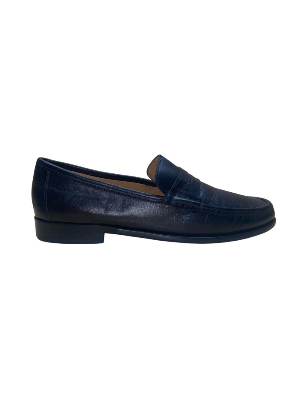 Bruno Magli Men’s Black Leather Classic Penny Style  Treat Loafers Size 10.5M